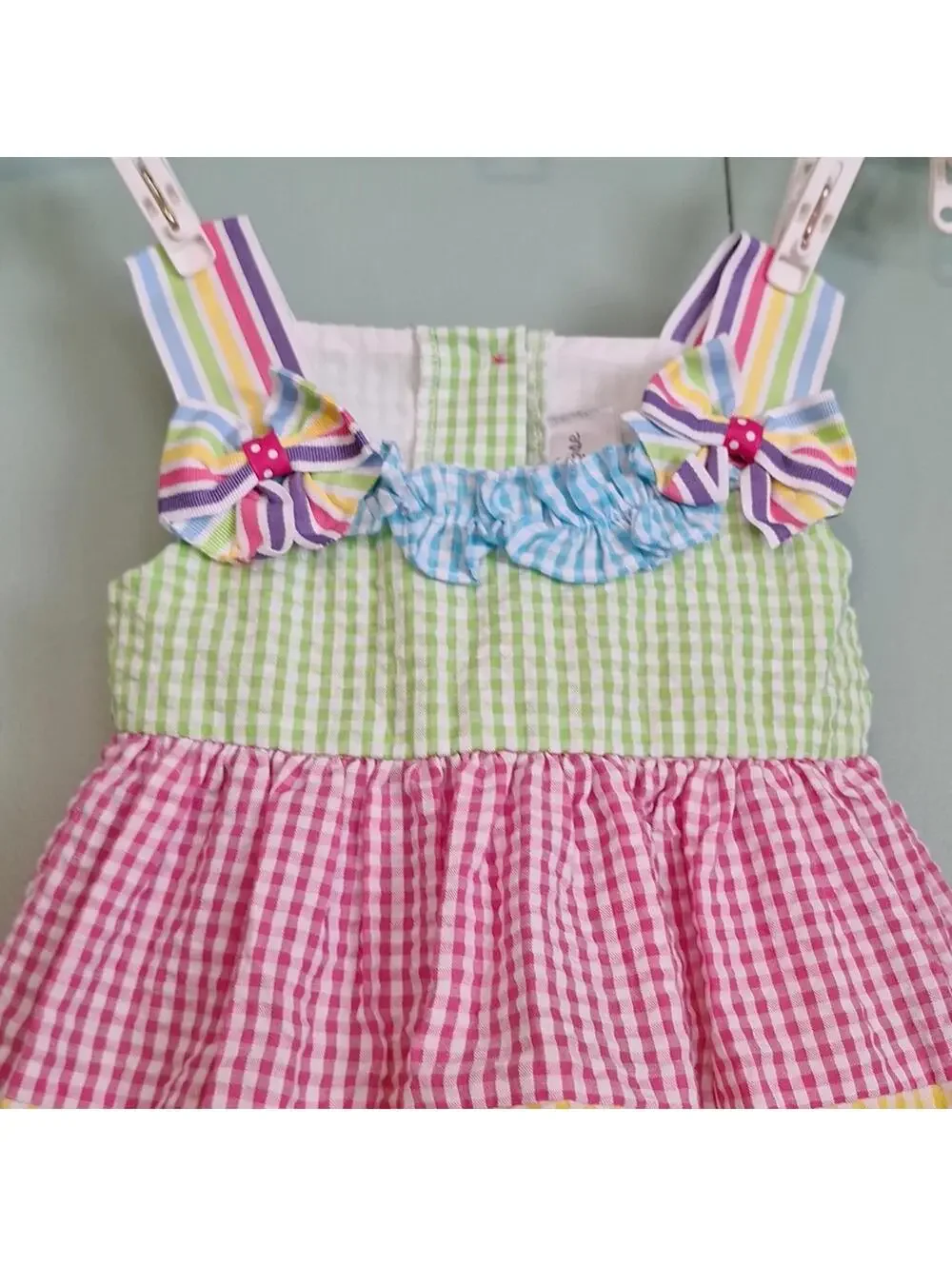Emily Rose Girls Pastel Fish Summer Easter Dress Size 12M